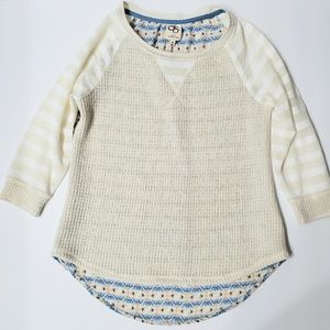 Anthropologie One September Cream Sweater